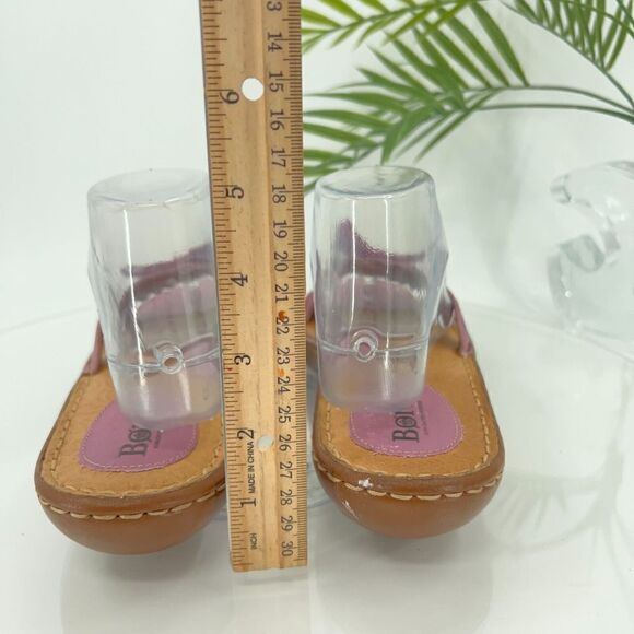 Born Women's Slide Sandal Size 9 Lavender Purple Strappy  Bow Casual Comfy Flat - Picture 5 of 15